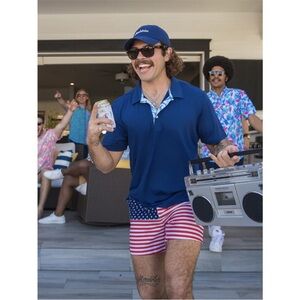Chubbies | The Mericas American Flag Casual Shorts 5” Inseam Size Medium